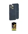 ieg™ iPhone 15 Pro Max Kılıf Siluet Işık Serisi - Siyah Buffer Cam Ekran Koruyucu