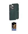 ieg™ iPhone 15 Pro Max Kılıf Siluet Işık Serisi - Siyah Buffer Hayalet Cam Ekran Koruyucu