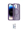 ieg™ iPhone 15 Pro Max Kılıf Siluet Minimal Prime - Siyah Bilvis 0.18mm Plus Cam Ekran Koruyucu