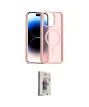 ieg™ iPhone 15 Pro Max Kılıf Siluet Minimal Prime - Siyah Bilvis 3D Cam Ekran Koruyucu