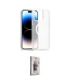 ieg™ iPhone 15 Pro Max Kılıf Siluet Minimal Prime - Siyah Bilvis 3D Cam Ekran Koruyucu