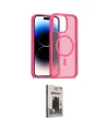 ieg™ iPhone 15 Pro Max Kılıf Siluet Minimal Prime - Siyah Bilvis Hayalet Cam Ekran Koruyucu