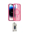 ieg™ iPhone 15 Pro Max Kılıf Siluet Minimal Prime - Siyah Bilvis Hayalet Cam Ekran Koruyucu