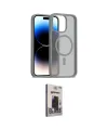 ieg™ iPhone 15 Pro Max Kılıf Siluet Minimal Prime - Siyah Bilvis Hayalet Cam Ekran Koruyucu
