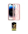 ieg™ iPhone 15 Pro Max Kılıf Siluet Minimal Prime - Siyah Buffer Cam Ekran Koruyucu