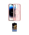 ieg™ iPhone 15 Pro Max Kılıf Siluet Minimal Prime - Siyah Buffer Hayalet Cam Ekran Koruyucu