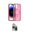 ieg™ iPhone 15 Pro Max Kılıf Siluet Minimal Prime - Siyah Vanessa Magic Hayalet Cam