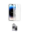 ieg™ iPhone 15 Pro Max Kılıf Siluet Minimal Prime - Siyah Vanessa Magic Hayalet Cam