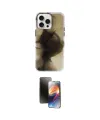 ieg™ iPhone 15 Pro Max Kılıf Ufuk Doku Prime - Siyah 3D Antistatik Mat Seramik Nano Ekran Koruyucu