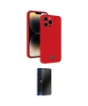 ieg™ iPhone 15 Pro Max Kılıf Vadi Çizgi Prime - Siyah 3D Antistatik Hayalet Cam Ekran Koruyucu