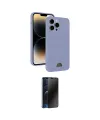 ieg™ iPhone 15 Pro Max Kılıf Vadi Çizgi Prime - Siyah 3D Antistatik Hayalet Cam Ekran Koruyucu