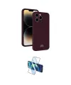 ieg™ iPhone 15 Pro Max Kılıf Vadi Çizgi Prime - Siyah 3D Antistatik Seramik Nano Ekran Koruyucu