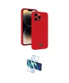 ieg™ iPhone 15 Pro Max Kılıf Vadi Çizgi Prime - Siyah 3D Antistatik Seramik Nano Ekran Koruyucu