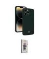 ieg™ iPhone 15 Pro Max Kılıf Vadi Çizgi Prime - Siyah Bilvis 3D Cam Ekran Koruyucu