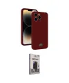 ieg™ iPhone 15 Pro Max Kılıf Vadi Çizgi Prime - Siyah Bilvis Hayalet Cam Ekran Koruyucu