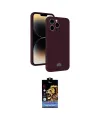 ieg™ iPhone 15 Pro Max Kılıf Vadi Çizgi Prime - Siyah Buffer Hayalet Cam Ekran Koruyucu