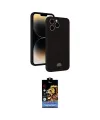 ieg™ iPhone 15 Pro Max Kılıf Vadi Çizgi Prime - Siyah Buffer Hayalet Cam Ekran Koruyucu