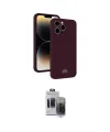 ieg™ iPhone 15 Pro Max Kılıf Vadi Çizgi Prime - Siyah Vanessa Magic Hayalet Cam