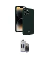 ieg™ iPhone 15 Pro Max Kılıf Vadi Çizgi Prime - Siyah Vanessa Magic Hayalet Cam