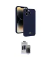ieg™ iPhone 15 Pro Max Kılıf Vadi Çizgi Prime - Siyah Vanessa Magic Hayalet Cam