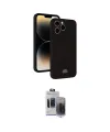 ieg™ iPhone 15 Pro Max Kılıf Vadi Çizgi Prime - Siyah Vanessa Magic Hayalet Cam