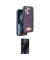 ieg™ iPhone 15 Pro Max Kılıf Vadi Klasik Serisi - Siyah 3D Antistatik Hayalet Cam Ekran Koruyucu