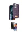 ieg™ iPhone 15 Pro Max Kılıf Vadi Klasik Serisi - Siyah 3D Antistatik Mat Seramik Nano Ekran Koruyucu