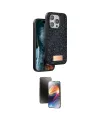 ieg™ iPhone 15 Pro Max Kılıf Vadi Klasik Serisi - Siyah 3D Antistatik Mat Seramik Nano Ekran Koruyucu