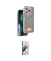 ieg™ iPhone 15 Pro Max Kılıf Vadi Klasik Serisi - Siyah Bilvis 3D Mat Cam Ekran Koruyucu
