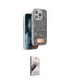 ieg™ iPhone 15 Pro Max Kılıf Vadi Klasik Serisi - Siyah Bilvis 3D Mat Cam Ekran Koruyucu