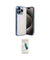 ieg™ iPhone 15 Pro Max Kılıf Vadi Minimal - Şeffaf Pasifik Cam Ekran Koruyucu