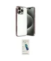 ieg™ iPhone 15 Pro Max Kılıf Vadi Minimal - Şeffaf Pasifik Cam Ekran Koruyucu