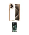 ieg™ iPhone 15 Pro Max Kılıf Vadi Minimal - Siyah 360 Mat Full Body Arka Koruyucu