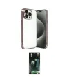 ieg™ iPhone 15 Pro Max Kılıf Vadi Minimal - Siyah 360 Mat Full Body Arka Koruyucu