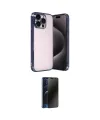 ieg™ iPhone 15 Pro Max Kılıf Vadi Minimal - Siyah 3D Antistatik Hayalet Cam Ekran Koruyucu