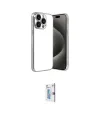 ieg™ iPhone 15 Pro Max Kılıf Vadi Minimal - Siyah Bilvis 0.18mm Plus Cam Ekran Koruyucu