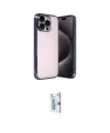 ieg™ iPhone 15 Pro Max Kılıf Vadi Minimal - Siyah Bilvis 0.18mm Plus Cam Ekran Koruyucu