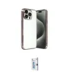 ieg™ iPhone 15 Pro Max Kılıf Vadi Minimal - Siyah Bilvis 0.18mm Plus Cam Ekran Koruyucu