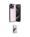 ieg™ iPhone 15 Pro Max Kılıf Vadi Minimal - Siyah Bilvis 3D Mat Cam Ekran Koruyucu