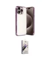 ieg™ iPhone 15 Pro Max Kılıf Vadi Minimal - Siyah Bilvis 3D Mat Cam Ekran Koruyucu