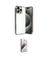 ieg™ iPhone 15 Pro Max Kılıf Vadi Minimal - Siyah Bilvis 3D Mat Cam Ekran Koruyucu
