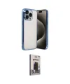 ieg™ iPhone 15 Pro Max Kılıf Vadi Minimal - Siyah Bilvis Hayalet Cam Ekran Koruyucu