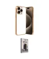 ieg™ iPhone 15 Pro Max Kılıf Vadi Minimal - Siyah Bilvis Hayalet Cam Ekran Koruyucu