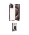 ieg™ iPhone 15 Pro Max Kılıf Vadi Minimal - Siyah Bilvis Hayalet Cam Ekran Koruyucu
