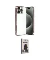 ieg™ iPhone 15 Pro Max Kılıf Vadi Minimal - Siyah Bilvis Hayalet Cam Ekran Koruyucu
