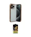 ieg™ iPhone 15 Pro Max Kılıf Vadi Minimal - Siyah Buffer Cam Ekran Koruyucu