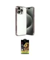 ieg™ iPhone 15 Pro Max Kılıf Vadi Minimal - Siyah Buffer Cam Ekran Koruyucu