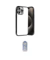 ieg™ iPhone 15 Pro Max Kılıf Vadi Minimal - Siyah Joko Magic 5D Cam