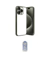 ieg™ iPhone 15 Pro Max Kılıf Vadi Minimal - Siyah Joko Magic 5D Cam