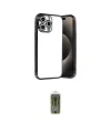 ieg™ iPhone 15 Pro Max Kılıf Vadi Minimal - Siyah Joko Magic 5D Hayalet Cam